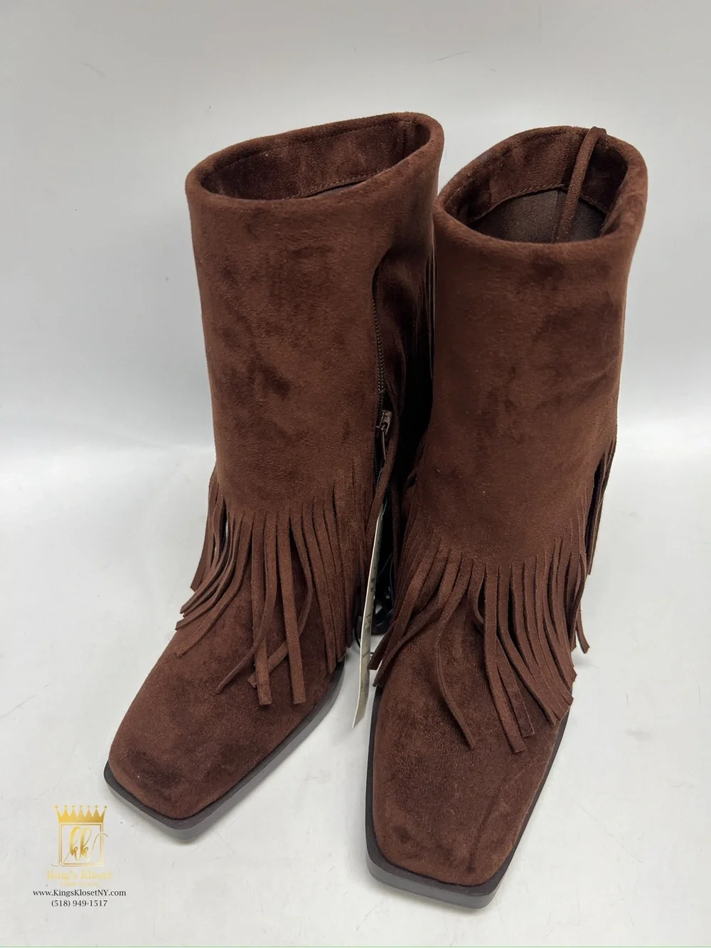 No boundaries fringe boots